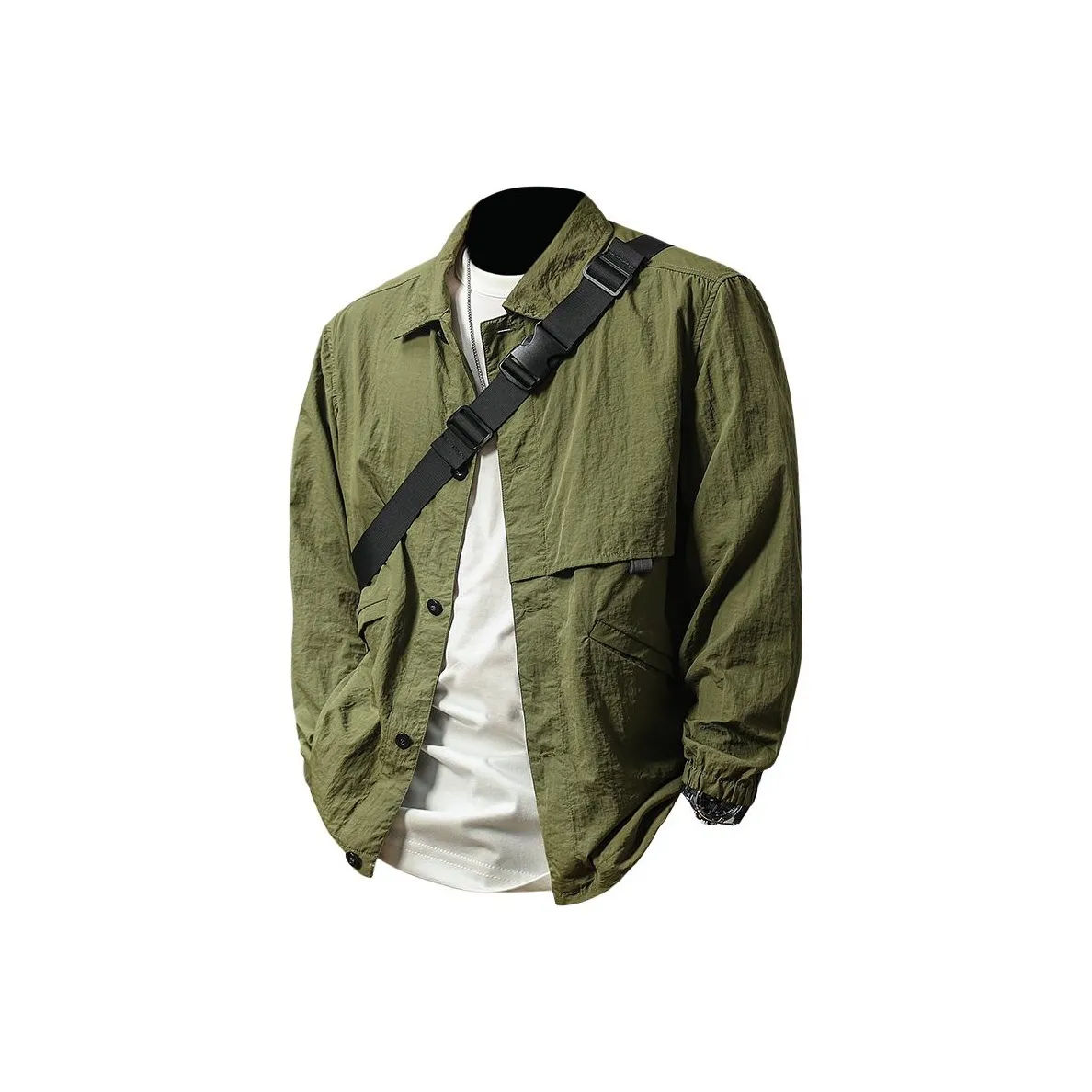 Seasonal Words Sun Protection Clothing Men's Green