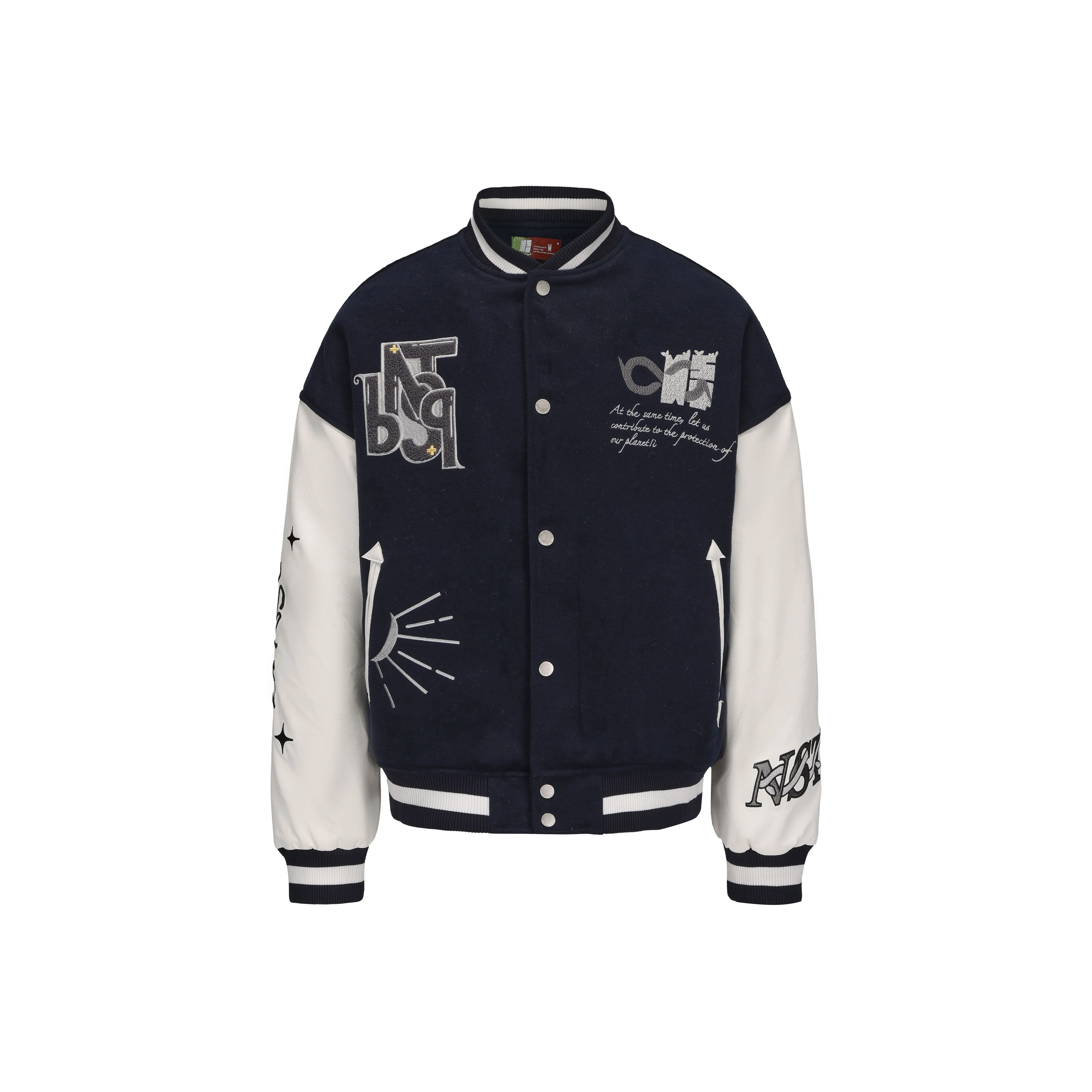 NSTNEW START Бейсбольная куртка Унисекс Темно-морской синий