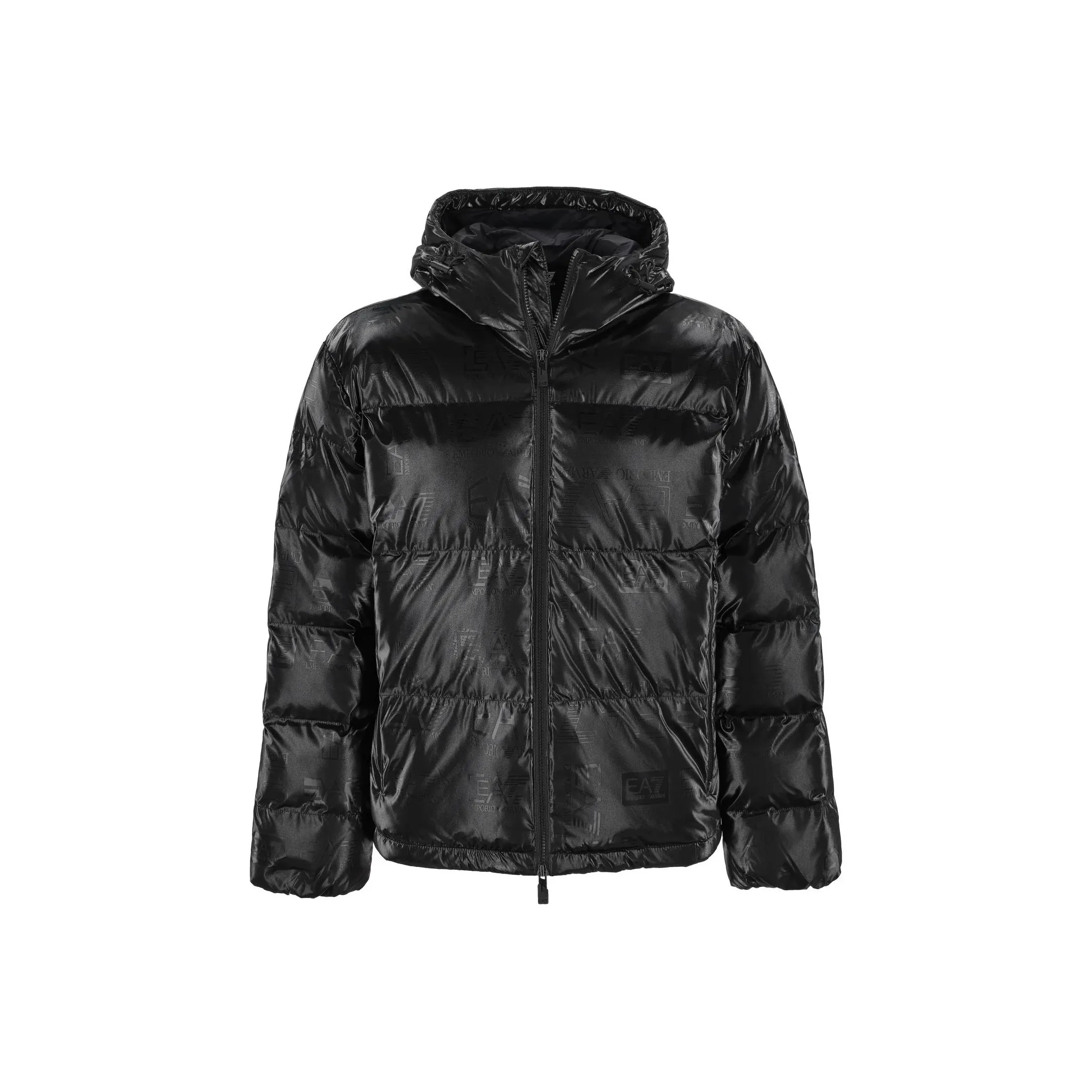 EMPORIO ARMANI EA7 FW24 Хлопковый пуховик Мужской Черный