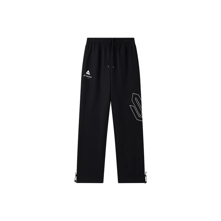 PEAK Вязаные тренировочные брюки мужские черные