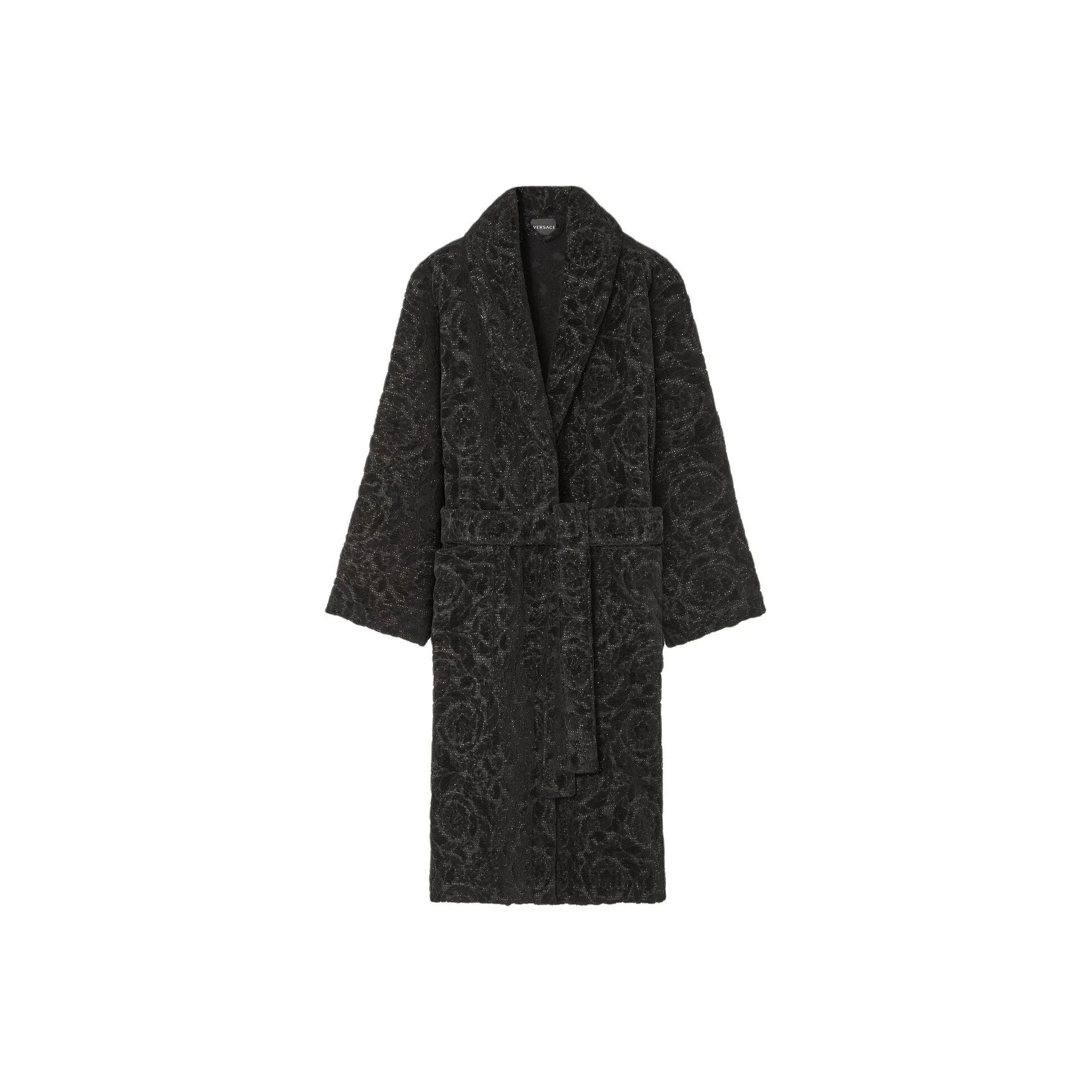 VERSACE All Over Baroque Shawl Lapels Bathrobe