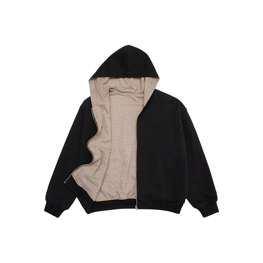 4JUNKS Sweatshirt Unisex Zip Closure Hooded Cardigan