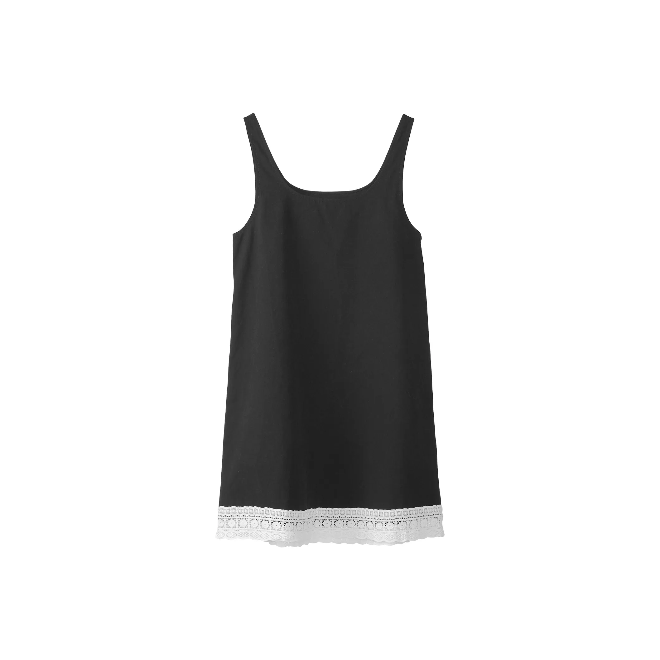 Fstudio Французский Кружево Модный Универсальный Slip Платье Женские Черный