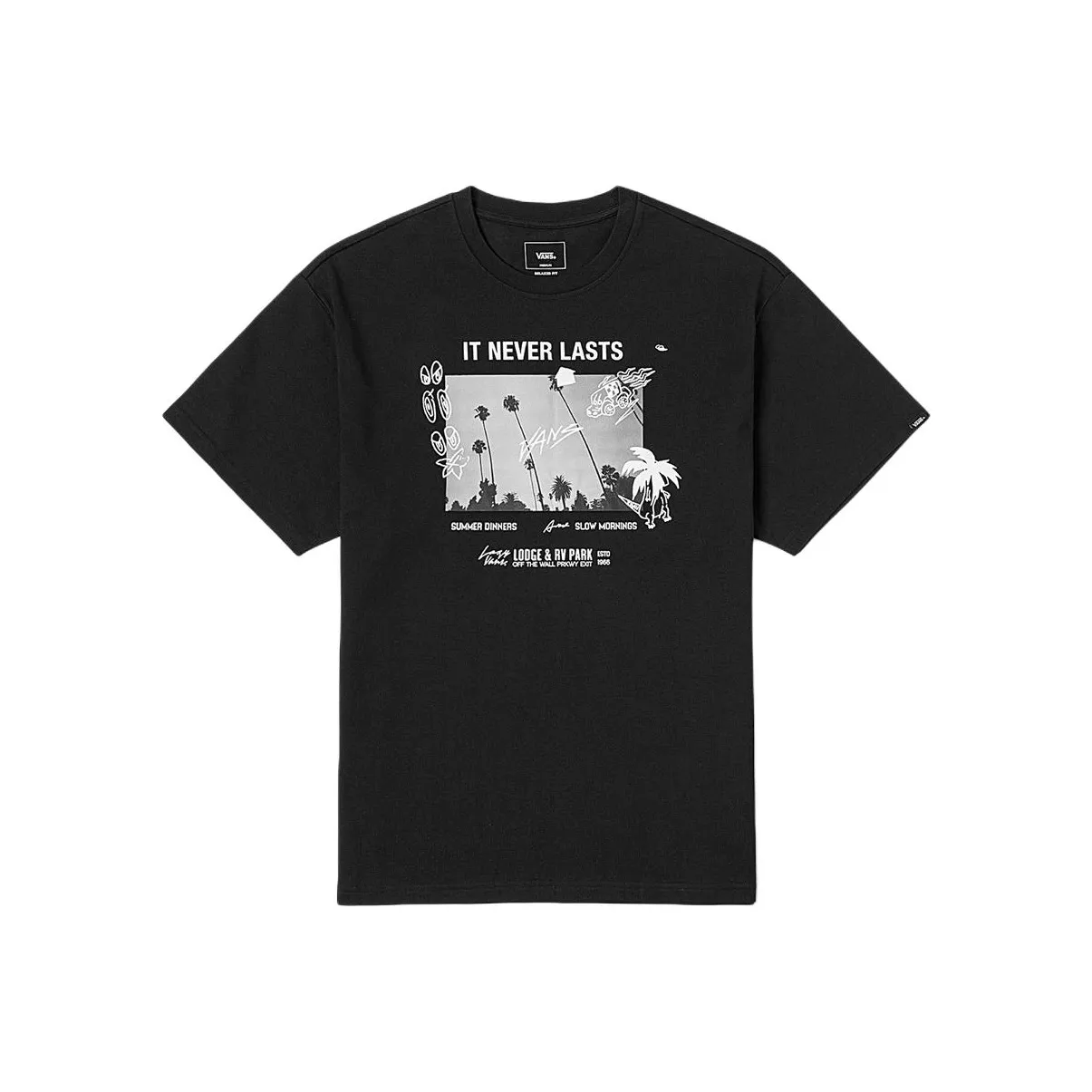 VANS Черная унисекс футболка