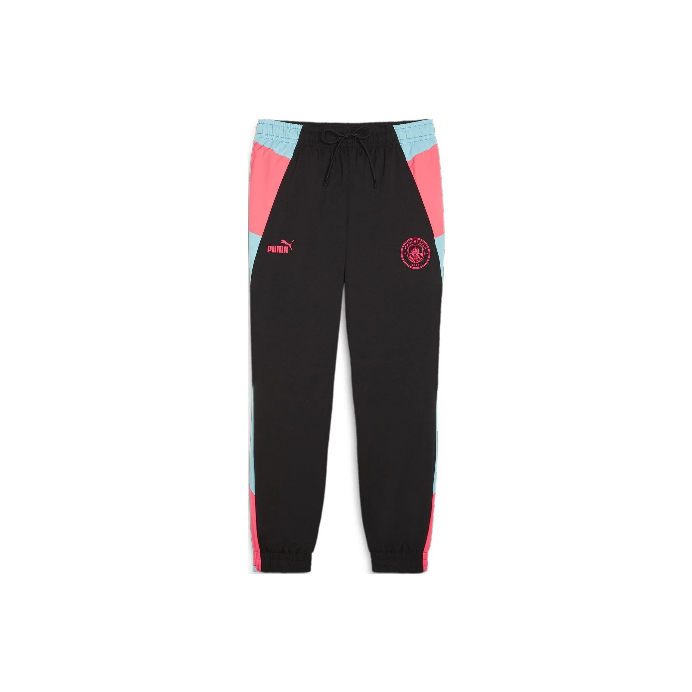 PUMA Manchester City Football Club Вязаные тренировочные брюки мужские черные