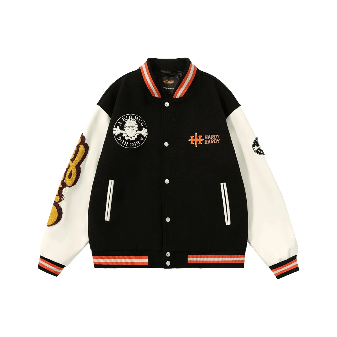 HARDY HARDY Baseball Jacket Unisex Black