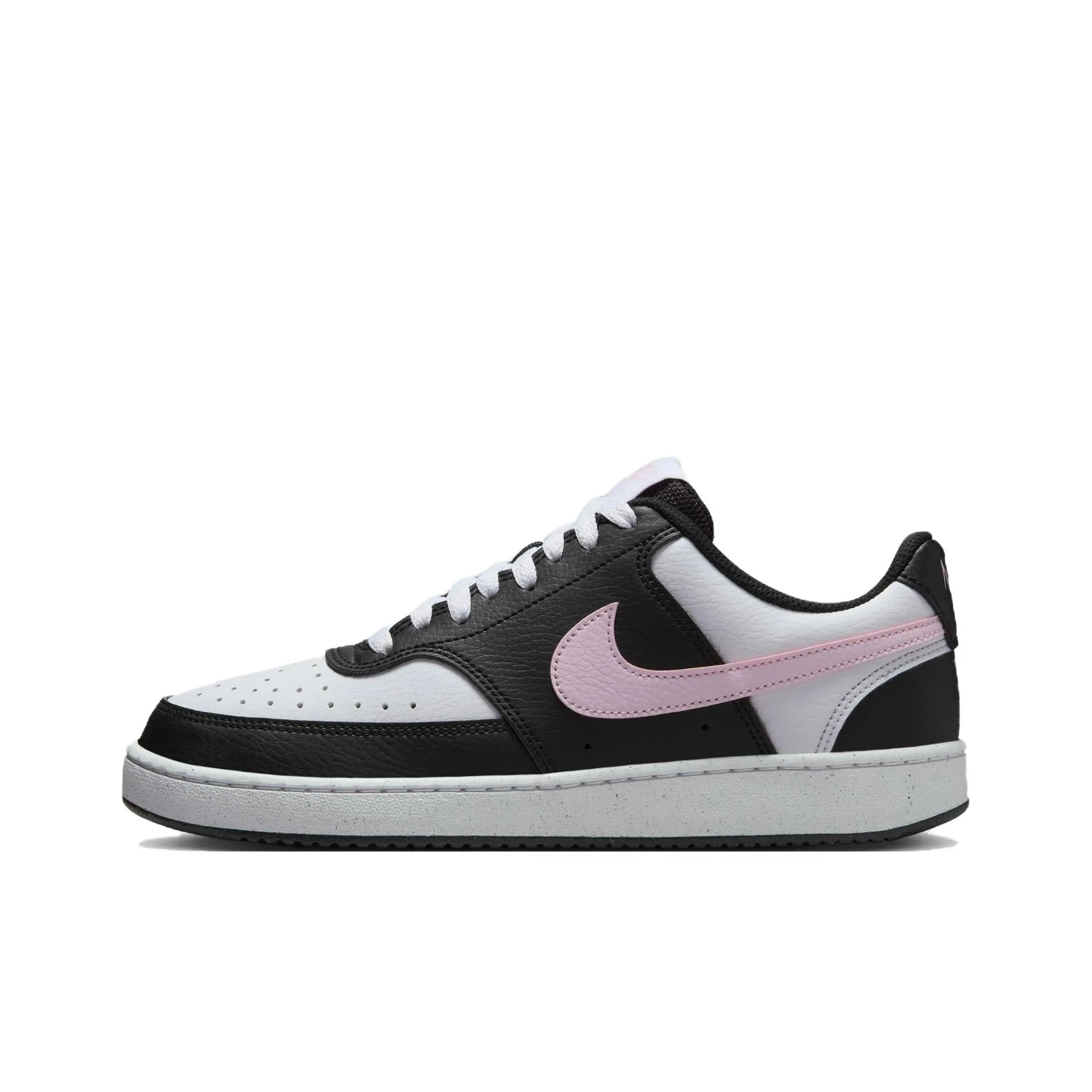 nike Court Vision Low Slip Resistant Abrasion Resistant Low Топ Скейтборд Кроссовки Женские Черный Белый