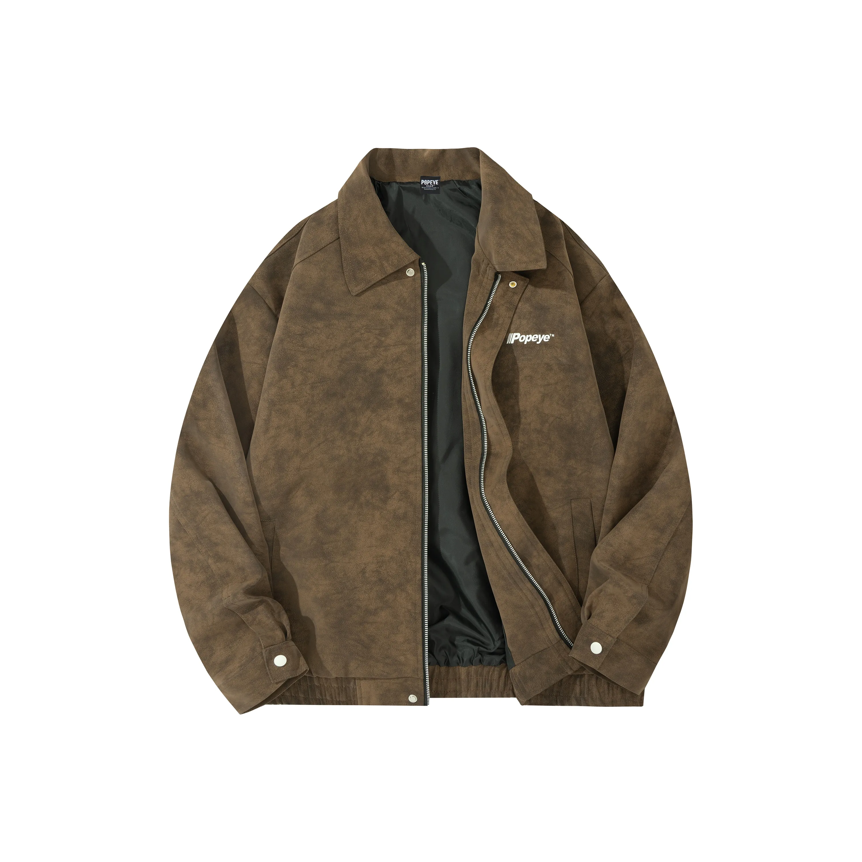 POPEYE Кожа Куртка Подходит для Весны и Осени Унисекс