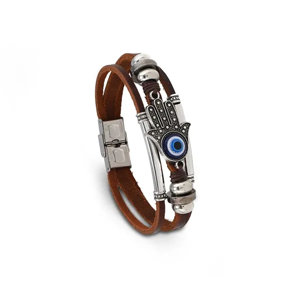 LuluCanaan Кожаный шнур Браслеты Мужской