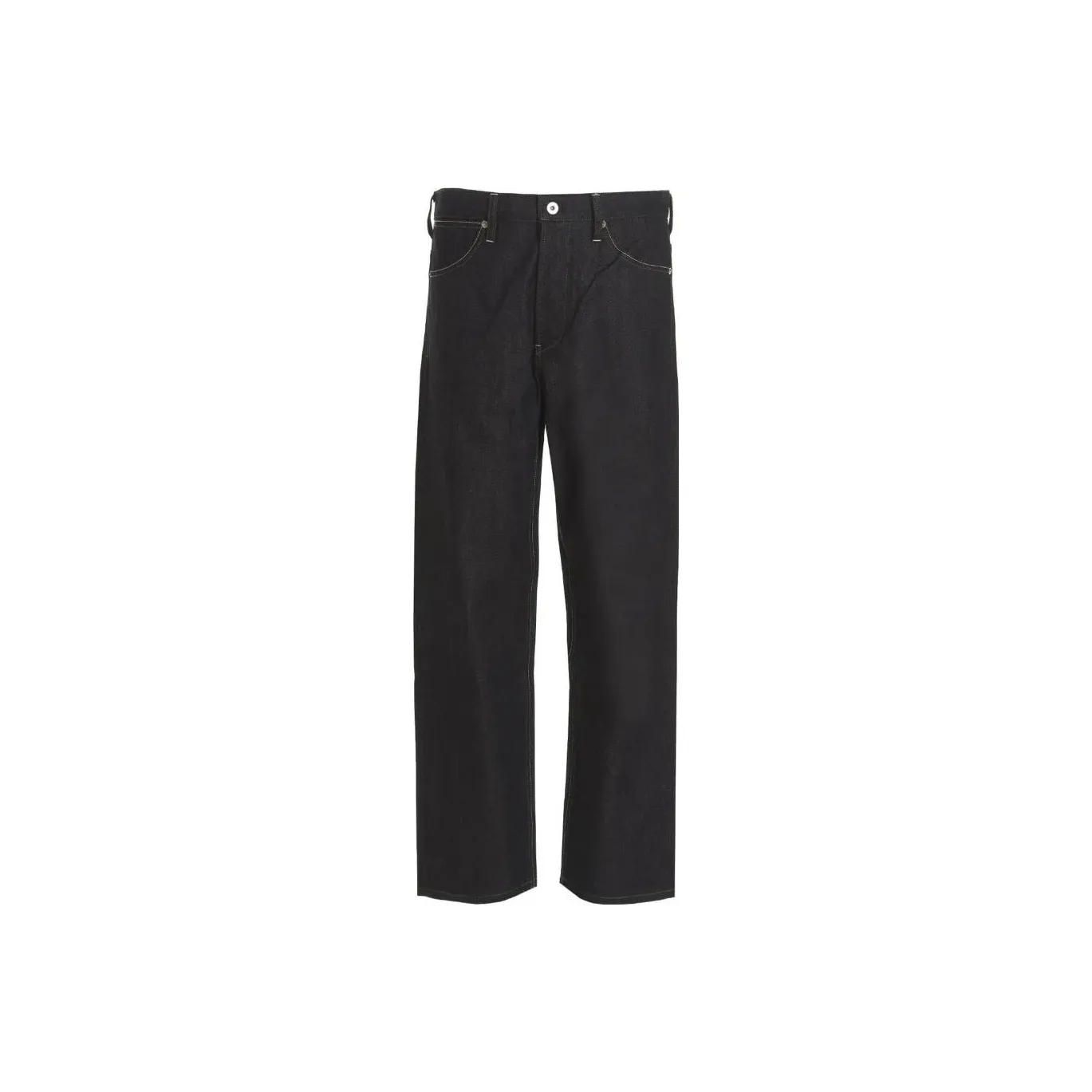 JIL SANDER Logo Patch Straight Leg Jeans