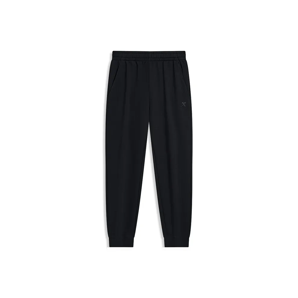 XTEP Variety Training Collection Knitted Sweatpants Men's Jet Black