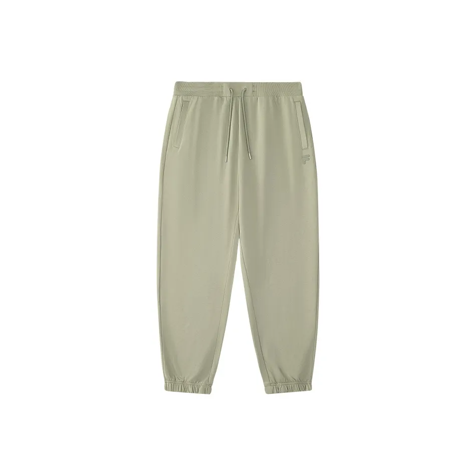 FILA FUSION Misty Зеленые Серые Мужские Вязаные Спортивные Штаны