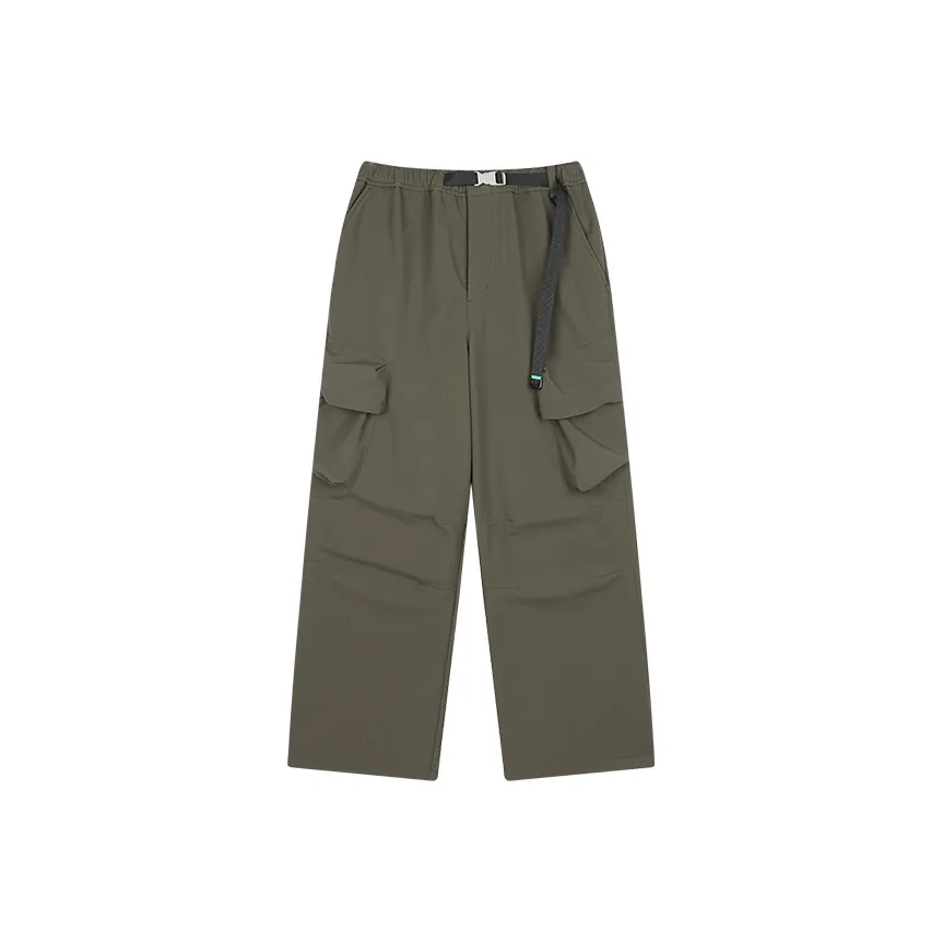ACMEITEM Cargo Pants Unisex Dark Brown Green