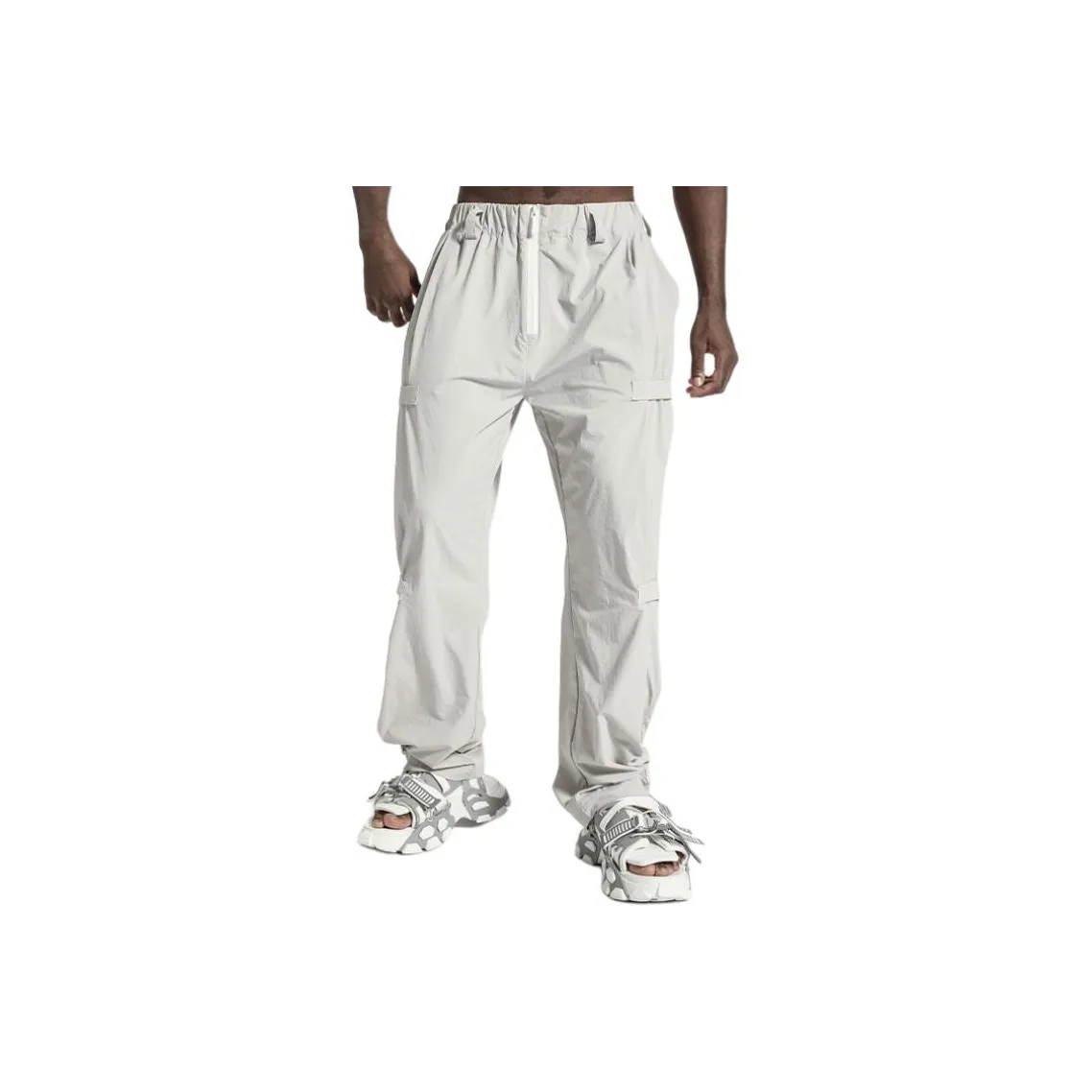 NORVINCY Western Adjustable Width Hook-and-Loop Casual jumpsuit pants Unisex