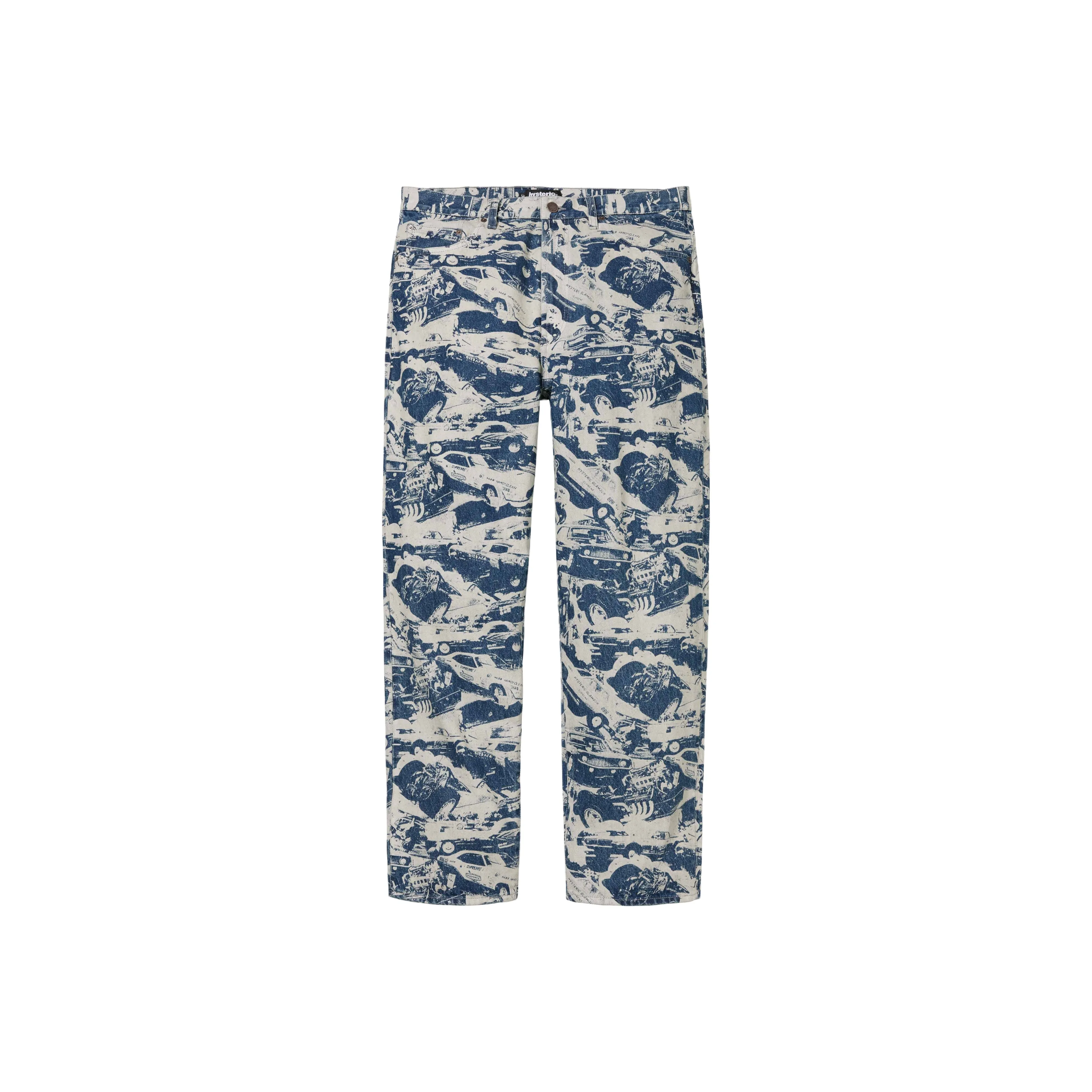 Supreme Hysteric Glamour Cars Baggy Jean Teal