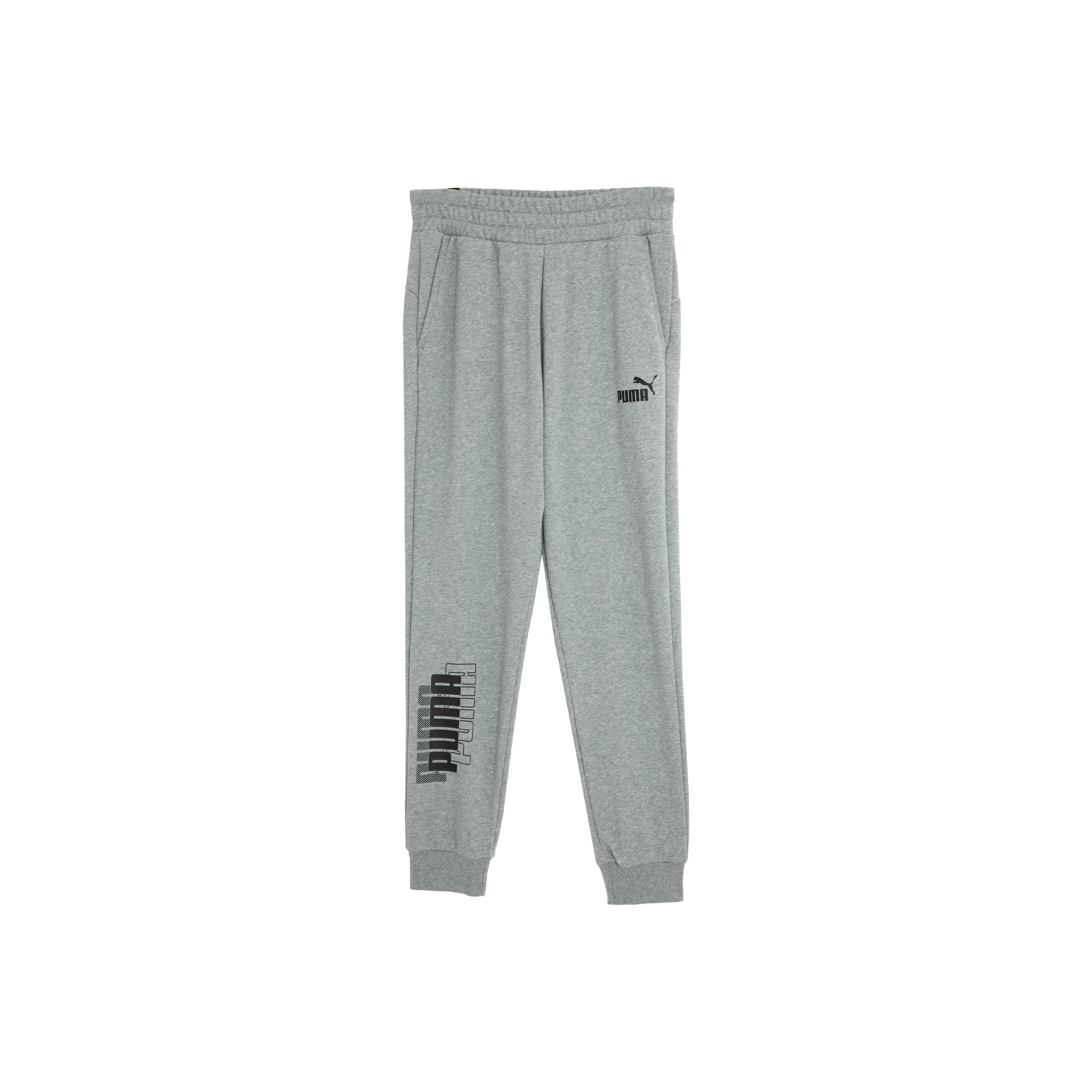 PUMA POWER Логотип Тренировочные брюки TR Cl Вязаные Тренировочные брюки Мужские Серые