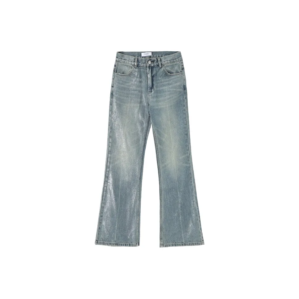KORAKUBLUE Jeans Unisex Silver Foil Blue