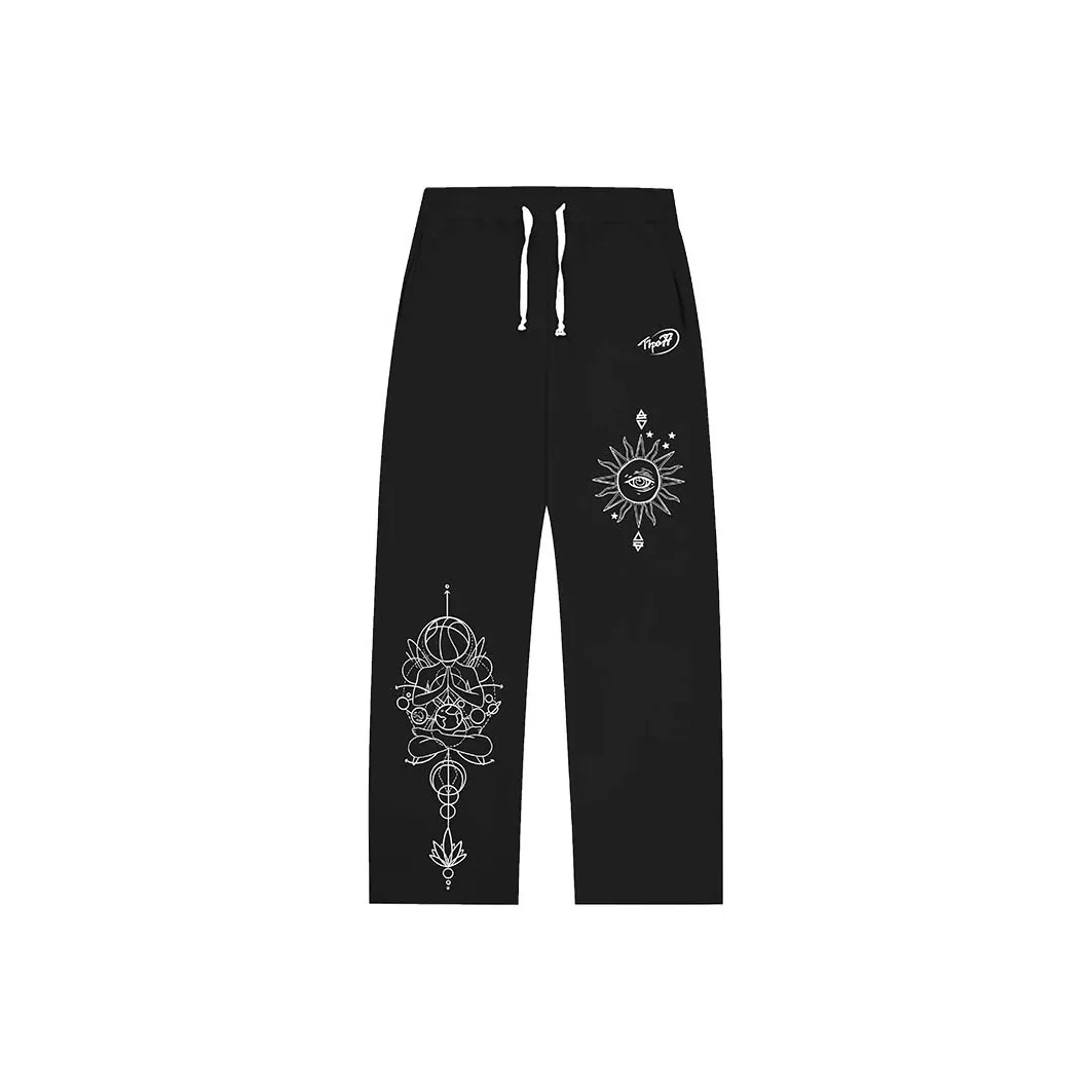 TIP-OFF Knitted Sports pants logo-print Unisex