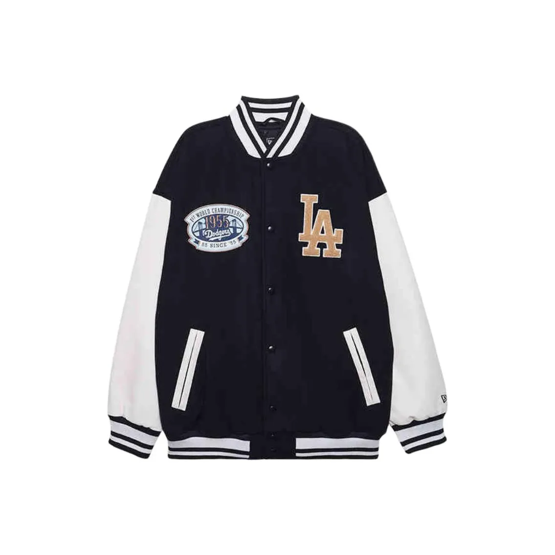 New Era x MLB Base Logo FW24 Бейсбольная куртка Унисекс Черный