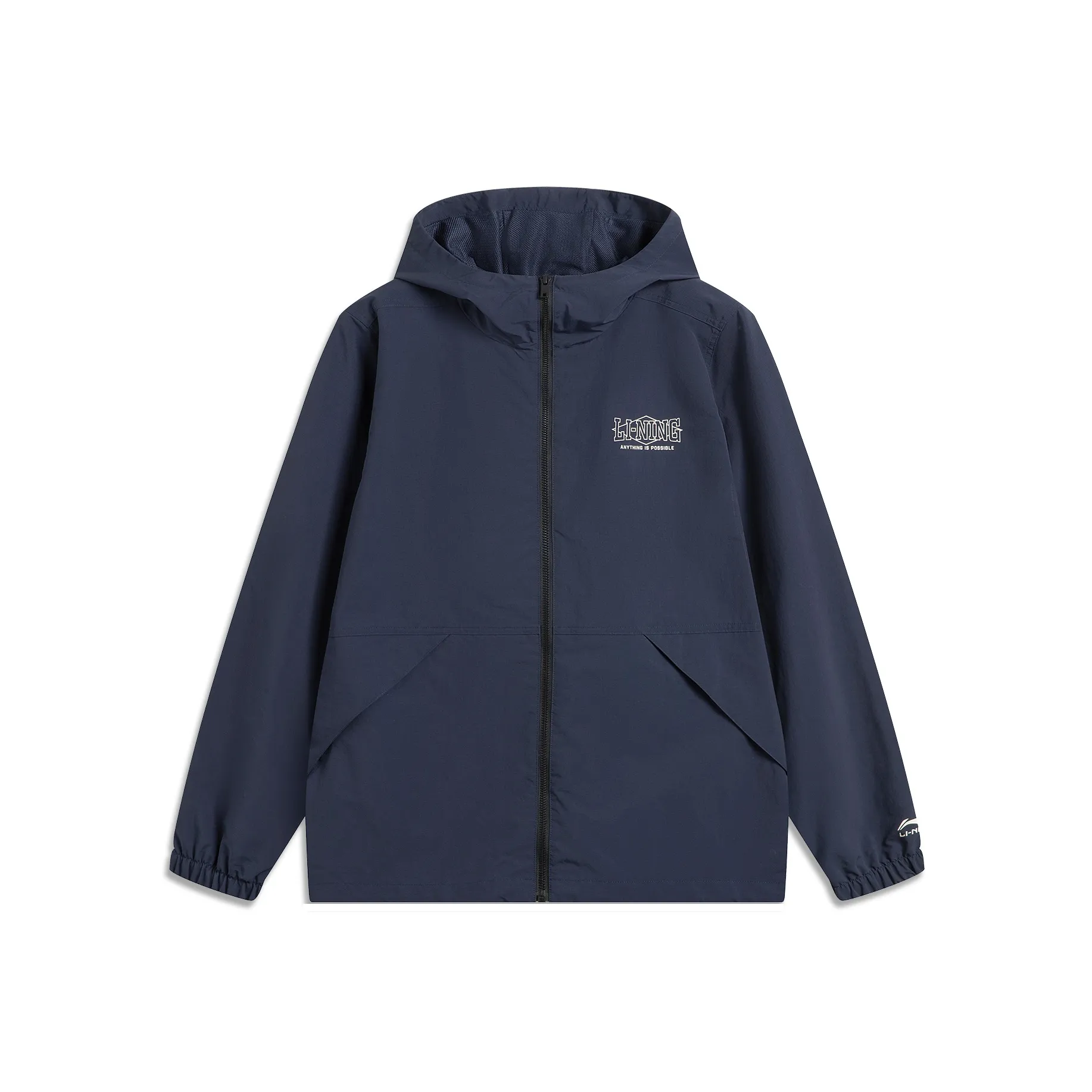 LiNing Sports Life Collection Trench Coat Unisex Dark Marine Blue
