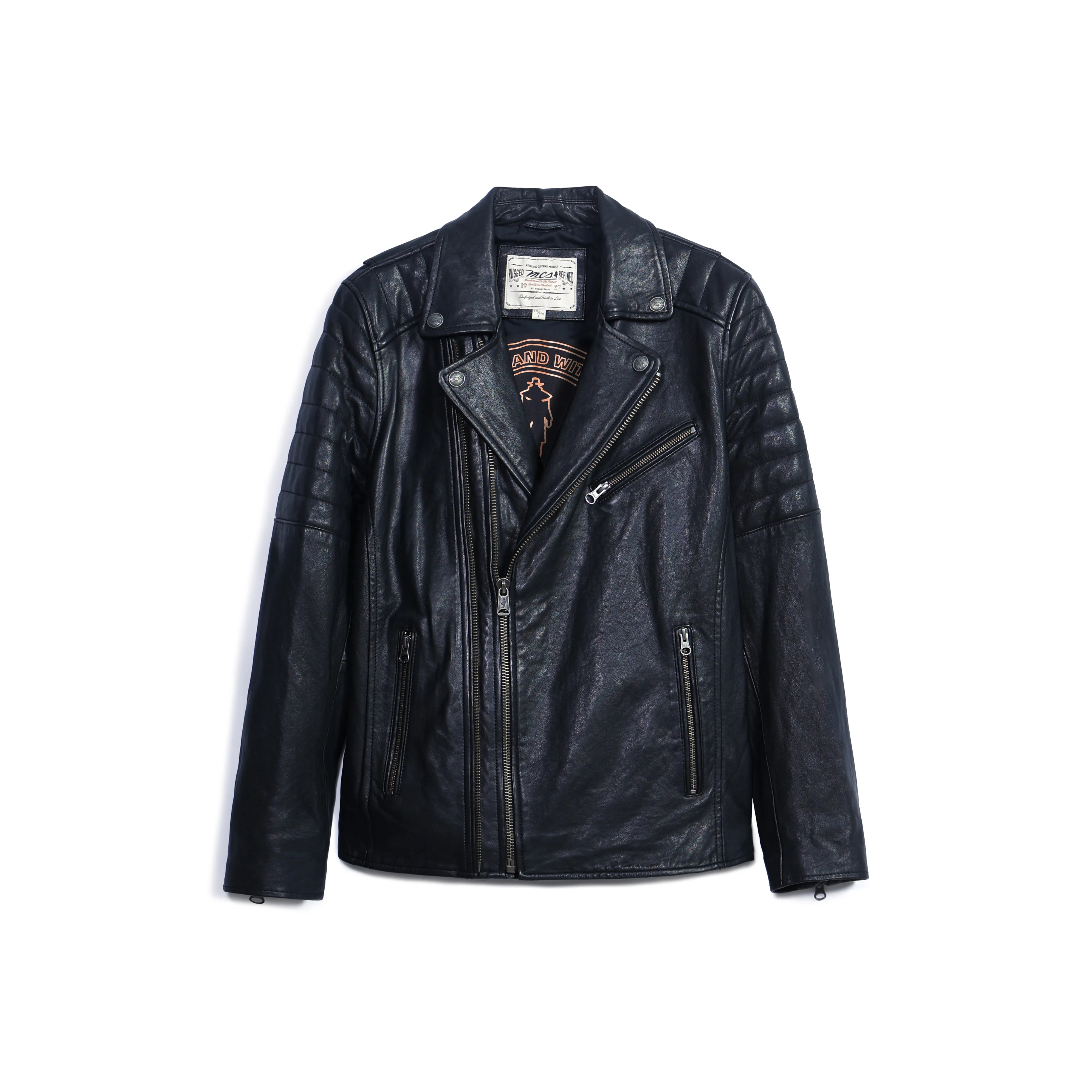 MCS Leather Jackets Men's Black
