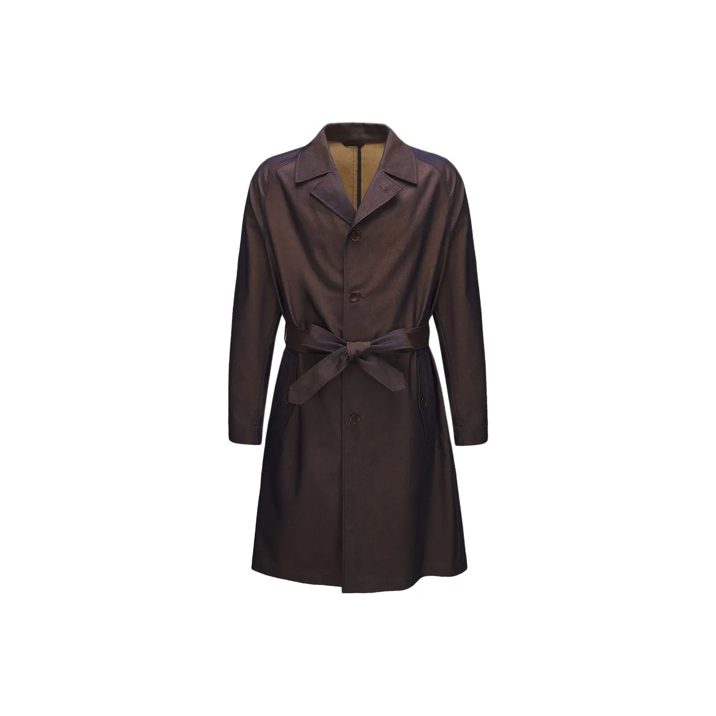 BY CREATIONS Тренчкот Мужской Лазерный Фиолетовый