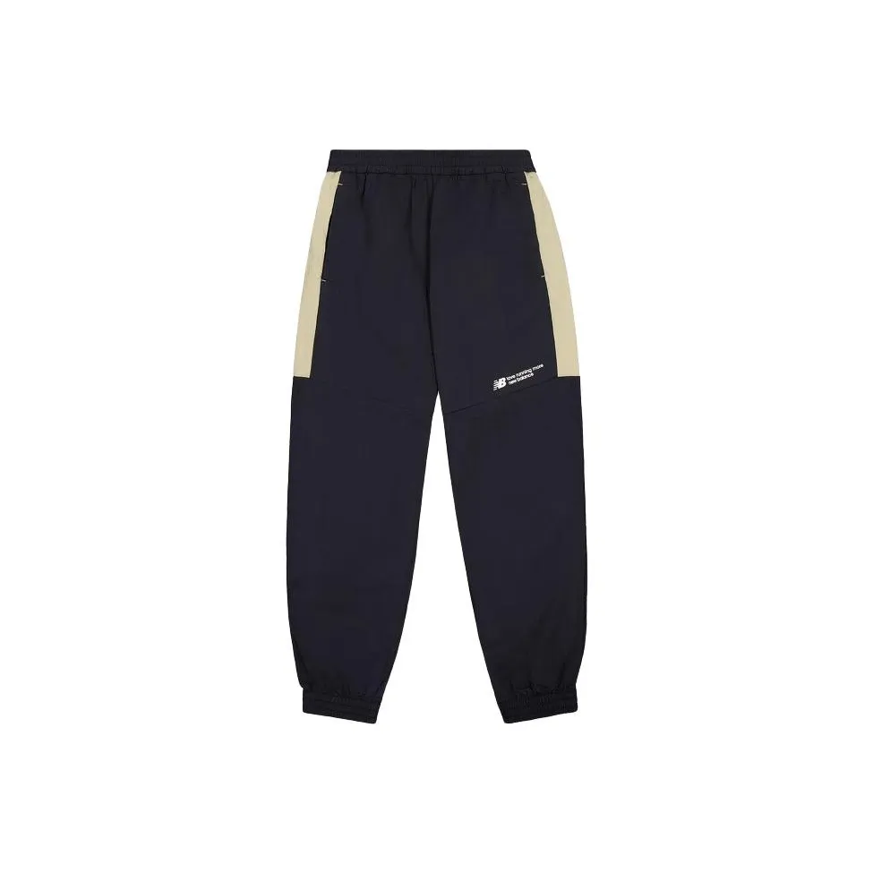 New Balance Вязаные тренировочные брюки мужские черные