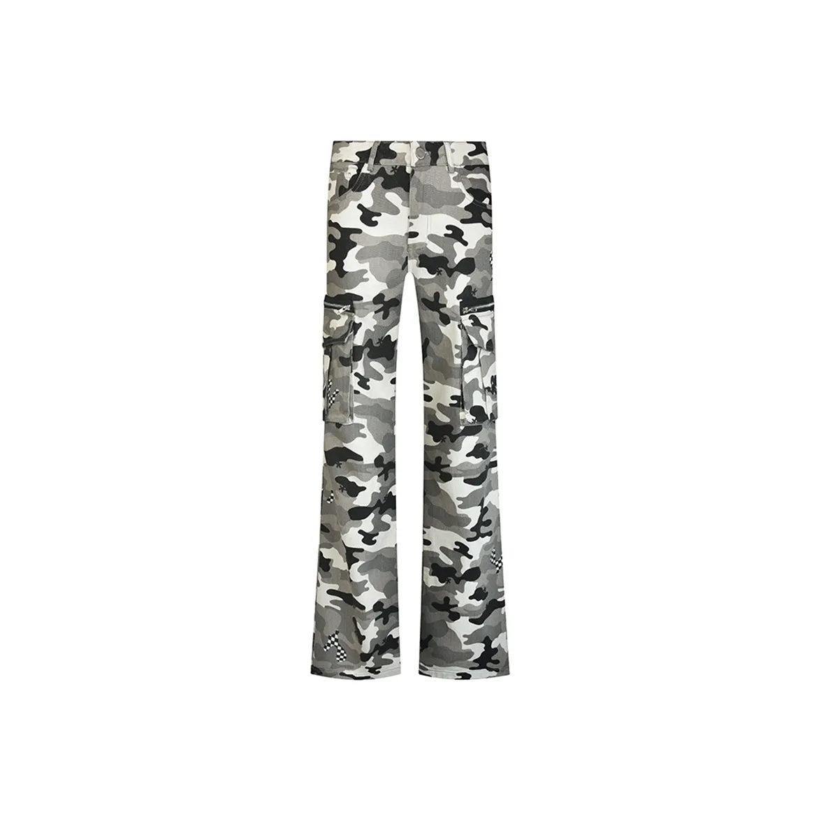 COOLALPACA Loose Fit Bootcut Casual Pants Unisex Camouflage