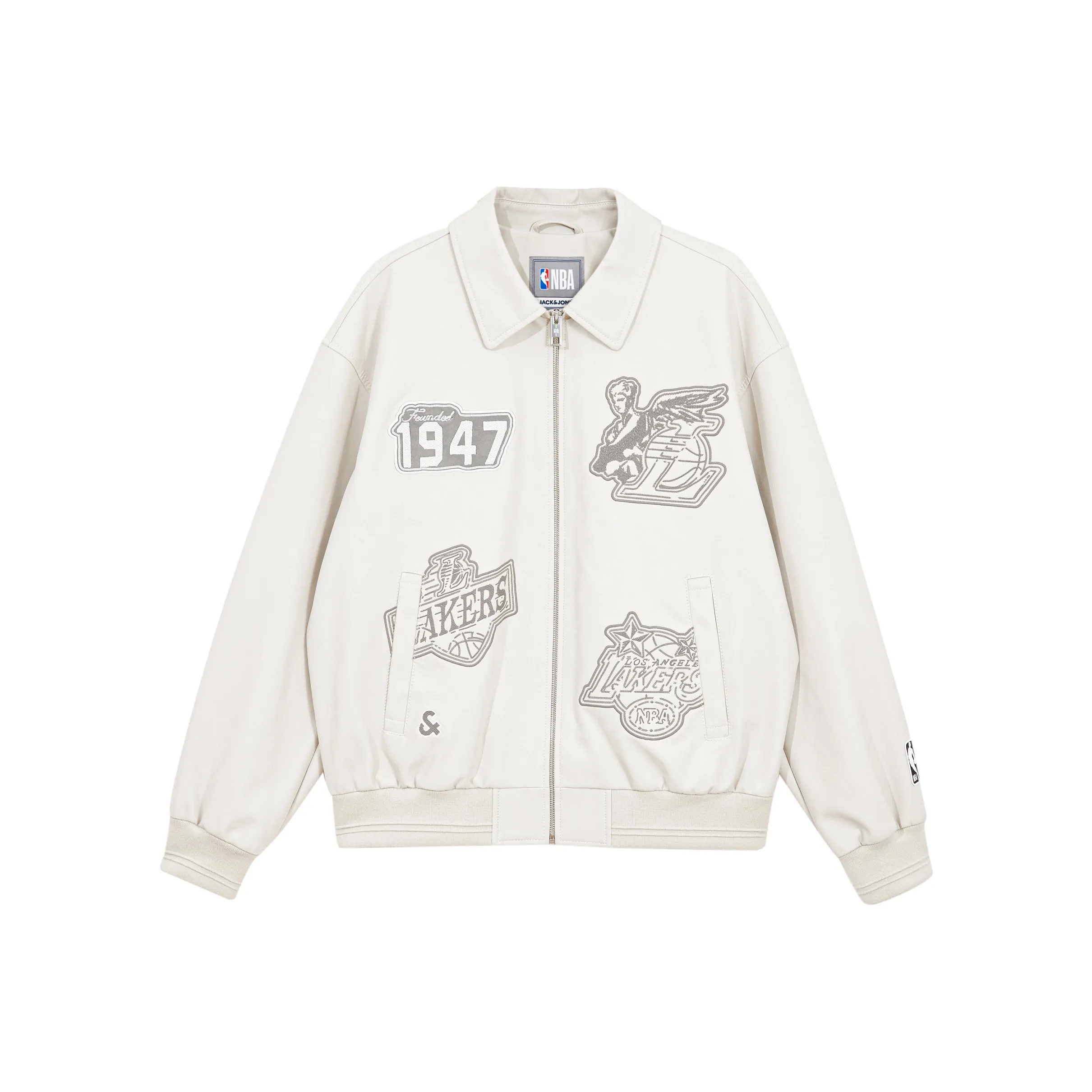 JACK JONES· x NBA Jackets Coats Men's Ecru