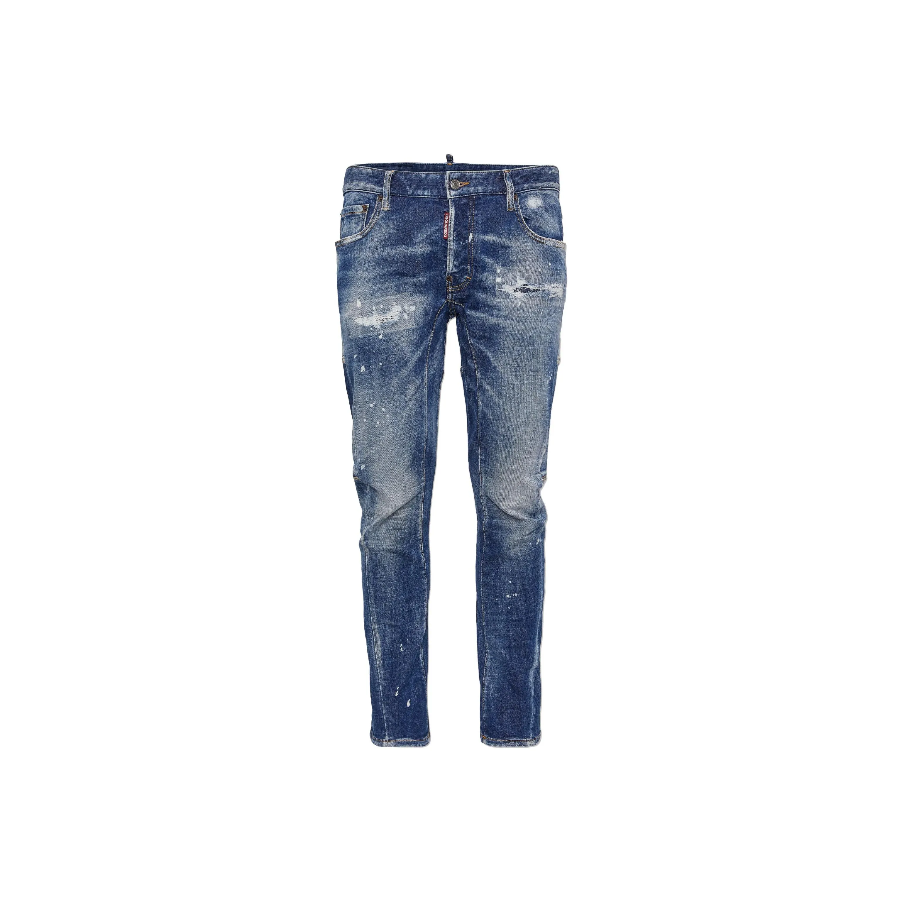 DSQUARED 2 Logo Patch Distressed Skinny Jeans