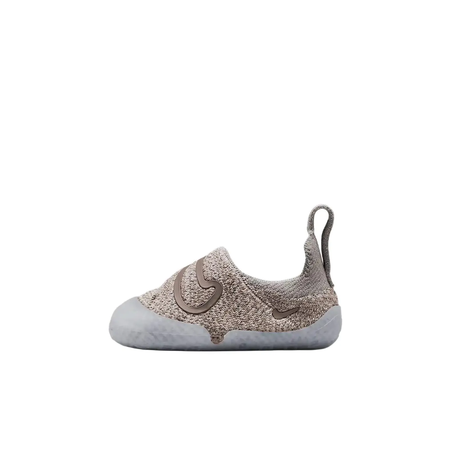 Nike Swoosh 1 Slip Resistant Abrasion Resistant Низкий Топ Обувь для малышей Серый Коричневый Infant и Toddler