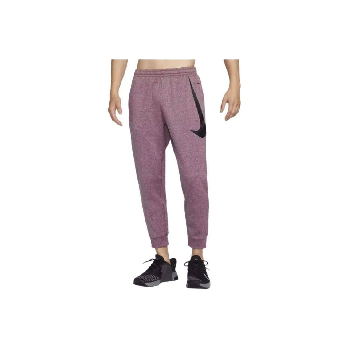 Nike Therma FIT Knitted Sweatpants Men Bright Burgundy Red