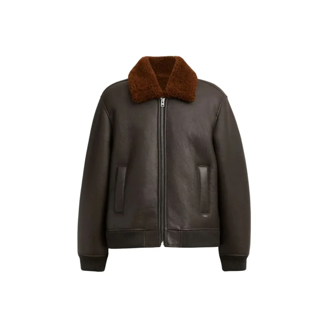 COACH Leather Jacket Men's Dark Umber