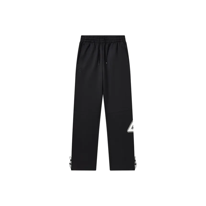 PEAK Вязаные тренировочные брюки мужские черные