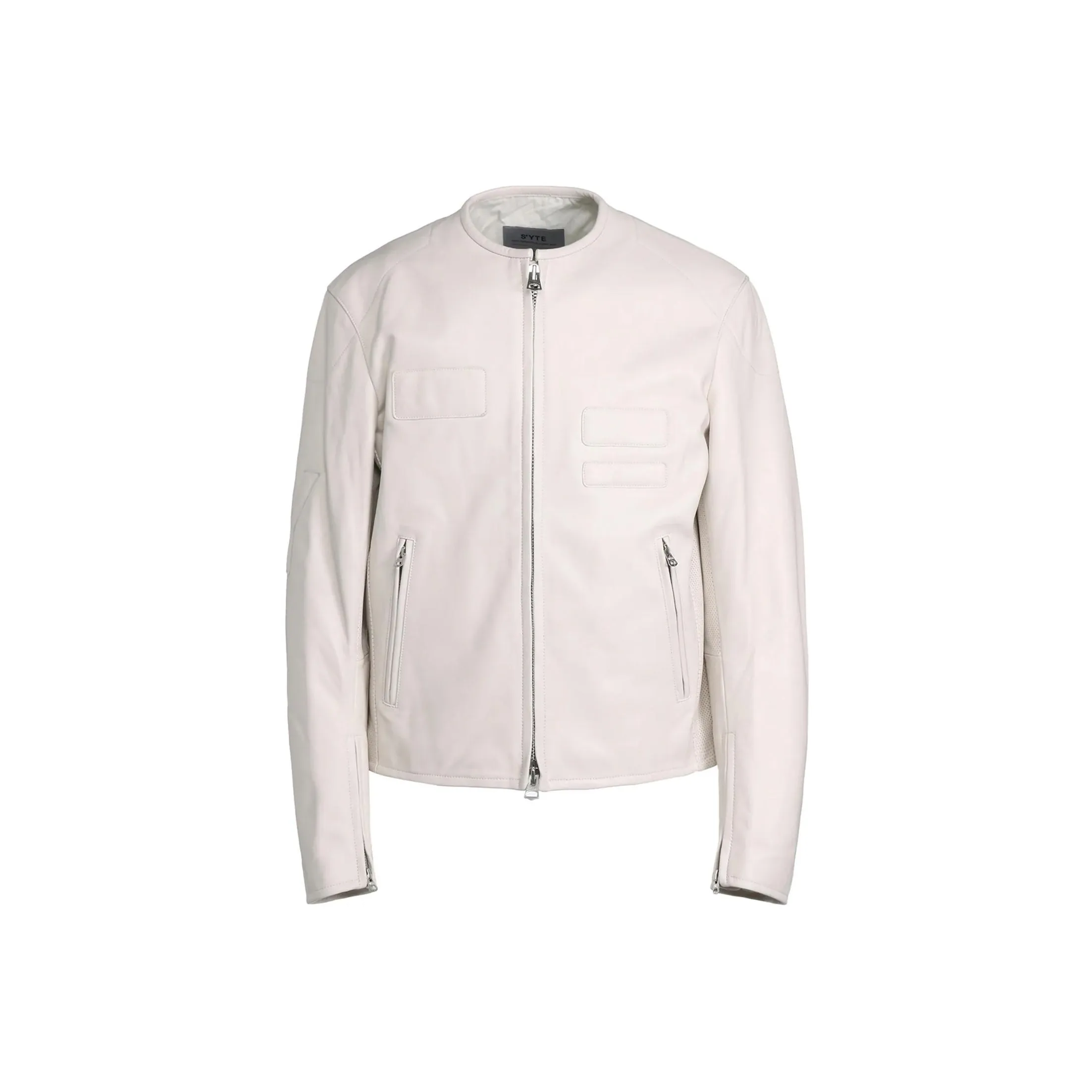 Yohji Yamamoto S'YTE FW24 Leather Jacket Unisex White