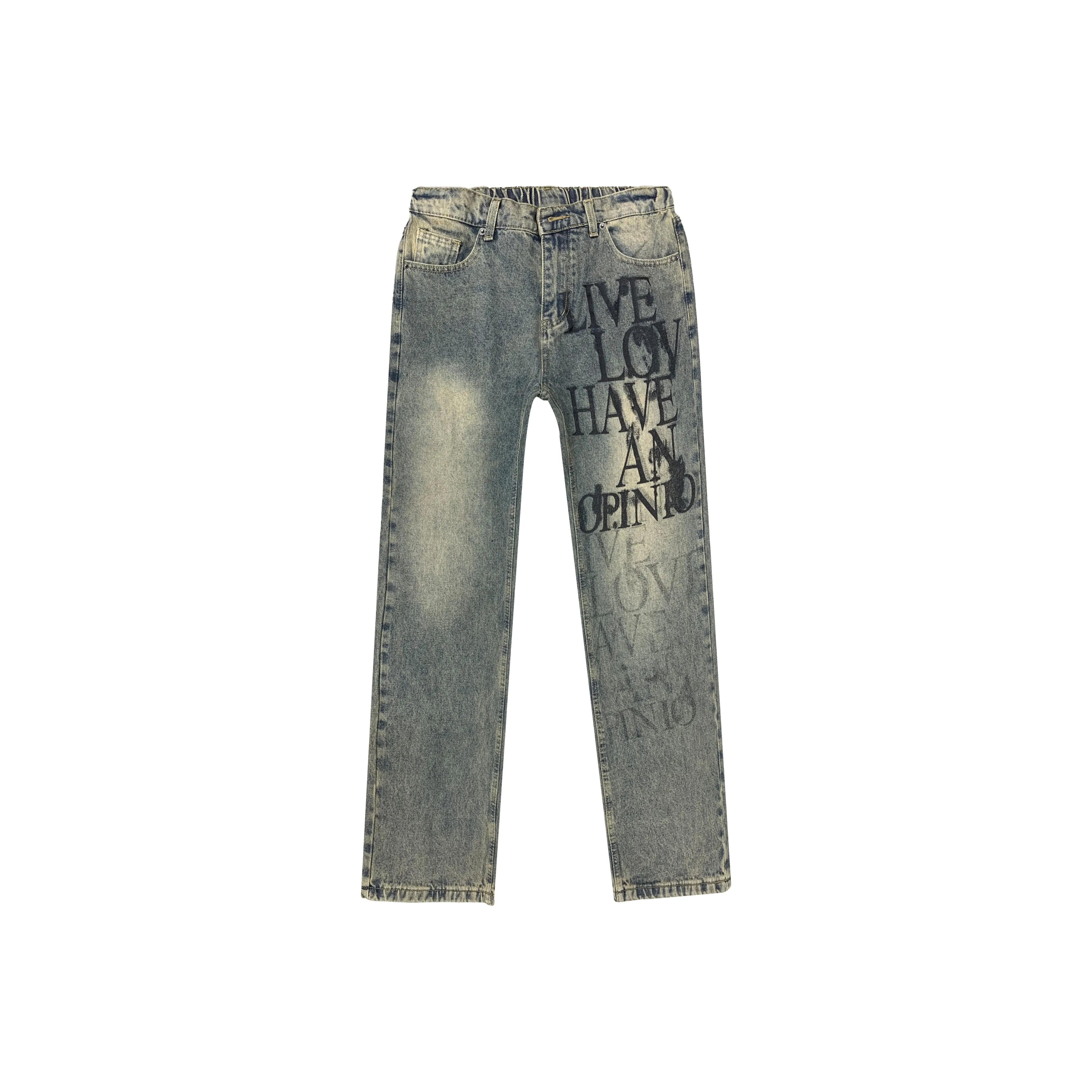 OTKSK Jeans Unisex Washed Blue