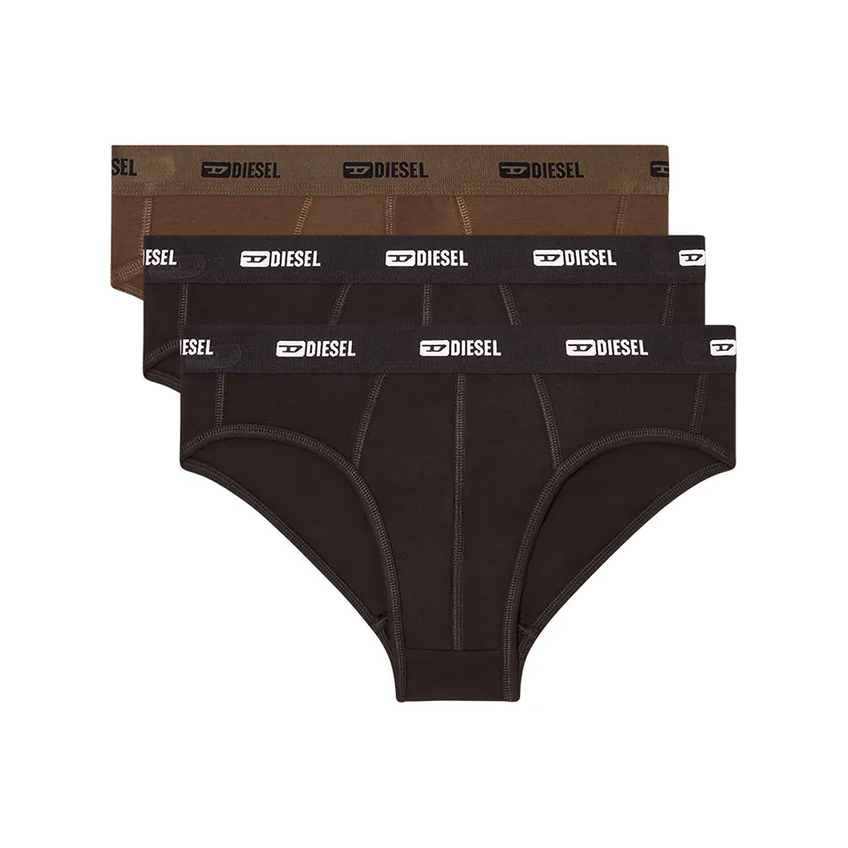 DIESEL 3 упаковки Темно-коричневый Темно-коричневый Светло-коричневый Мужские трусы-бикини