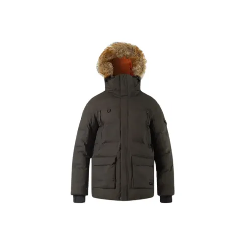 DECATHLON Темно-оливковый зеленый Мужские парки