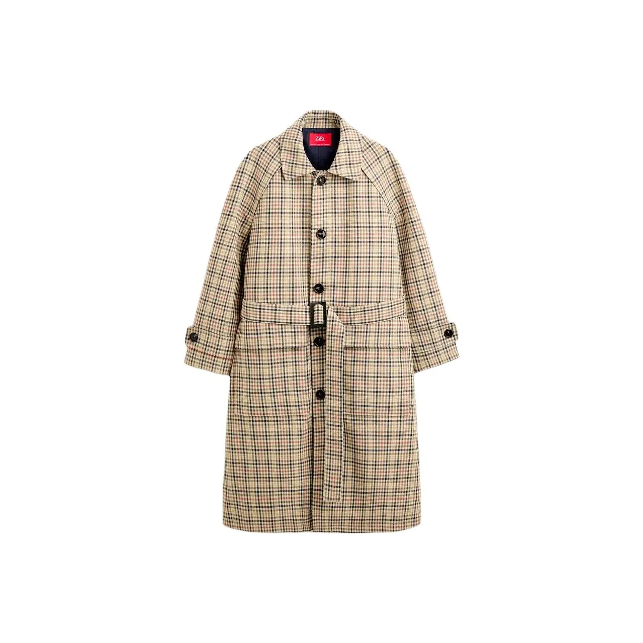 ZARA Trench Coats Unisex Brown