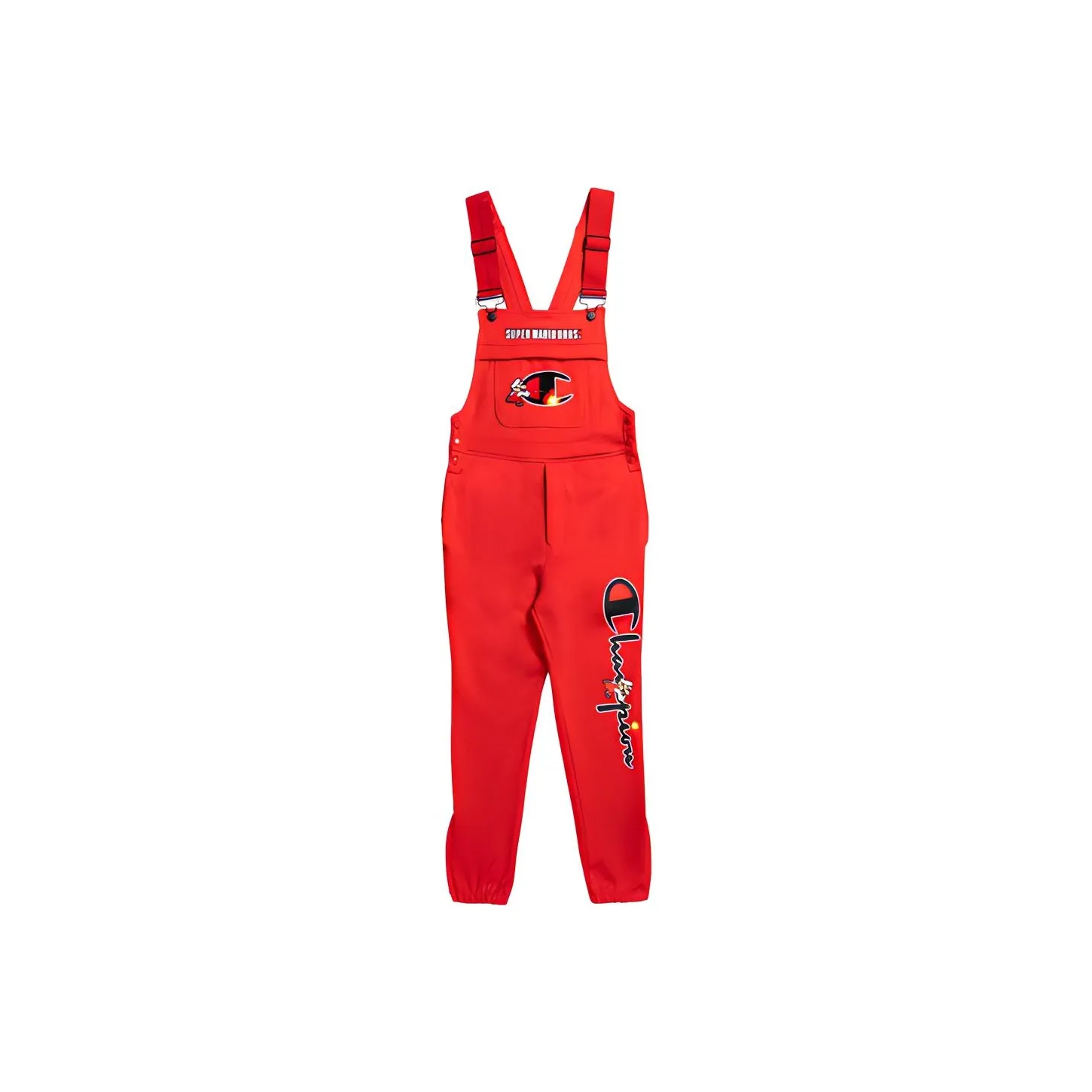 Mario Spagolla X Champion X Super Mario Bros Overalls Men Red
