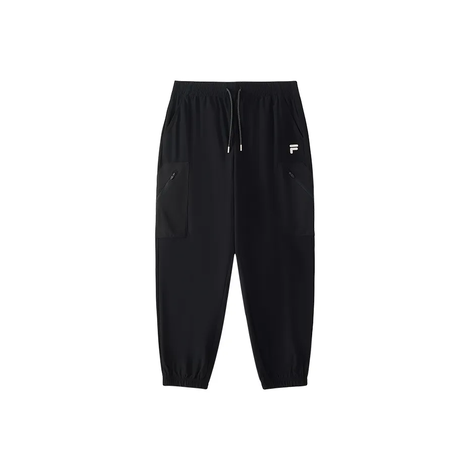 FILA FUSION Глубокий Черный Мужские Вязаные Тренировочные Штаны