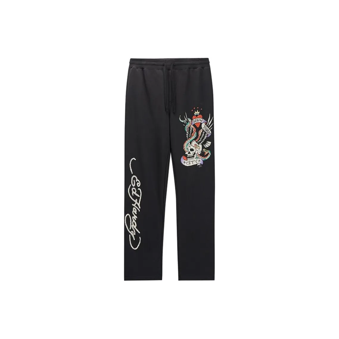 Ed Hardy FW24 Повседневные брюки Мужские Черные
