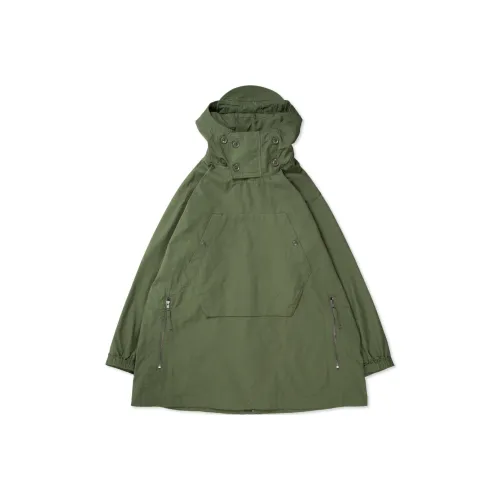 ENGINEERED GARMENTS Оливковый/Оливковый Мужские Парки