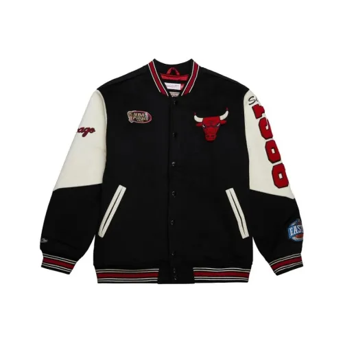 Mitchell Ness Chicago Bulls Черная Унисекс Бейсбольная Джерси