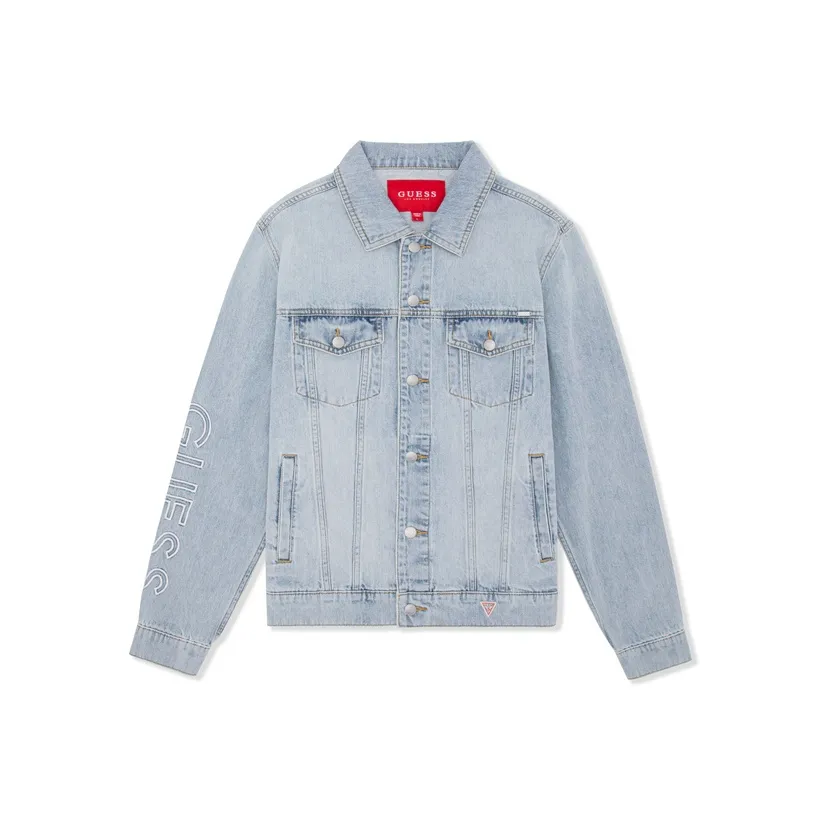 GUESS Jackets Men LWA Denim Blue