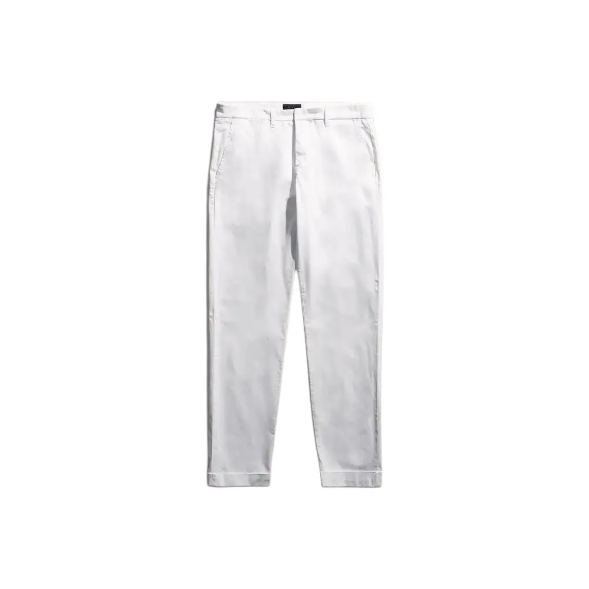 FAY Capri Trousers With Turn up Hem Casual Pants Men's White
