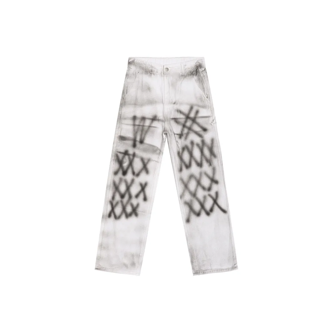 Voguo Relay Потертые Брюки Джинсы Унисекс