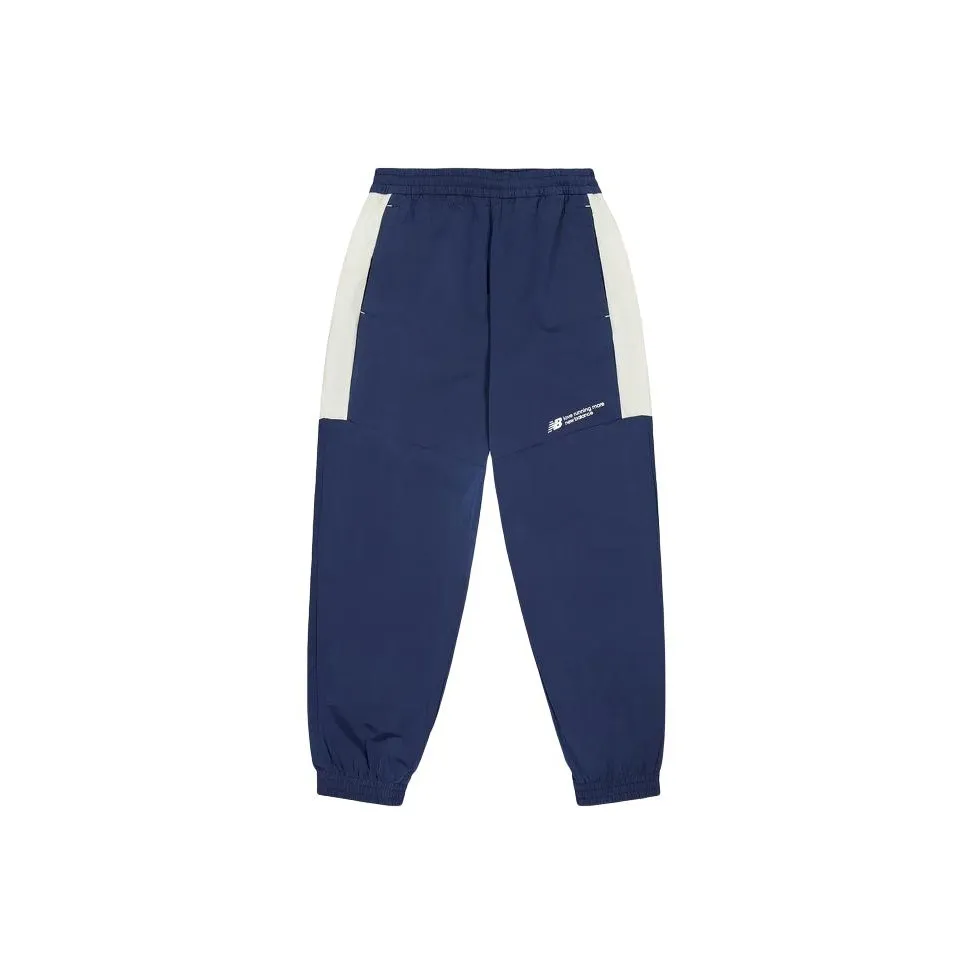 New Balance Вязаные тренировочные брюки мужские морской синий