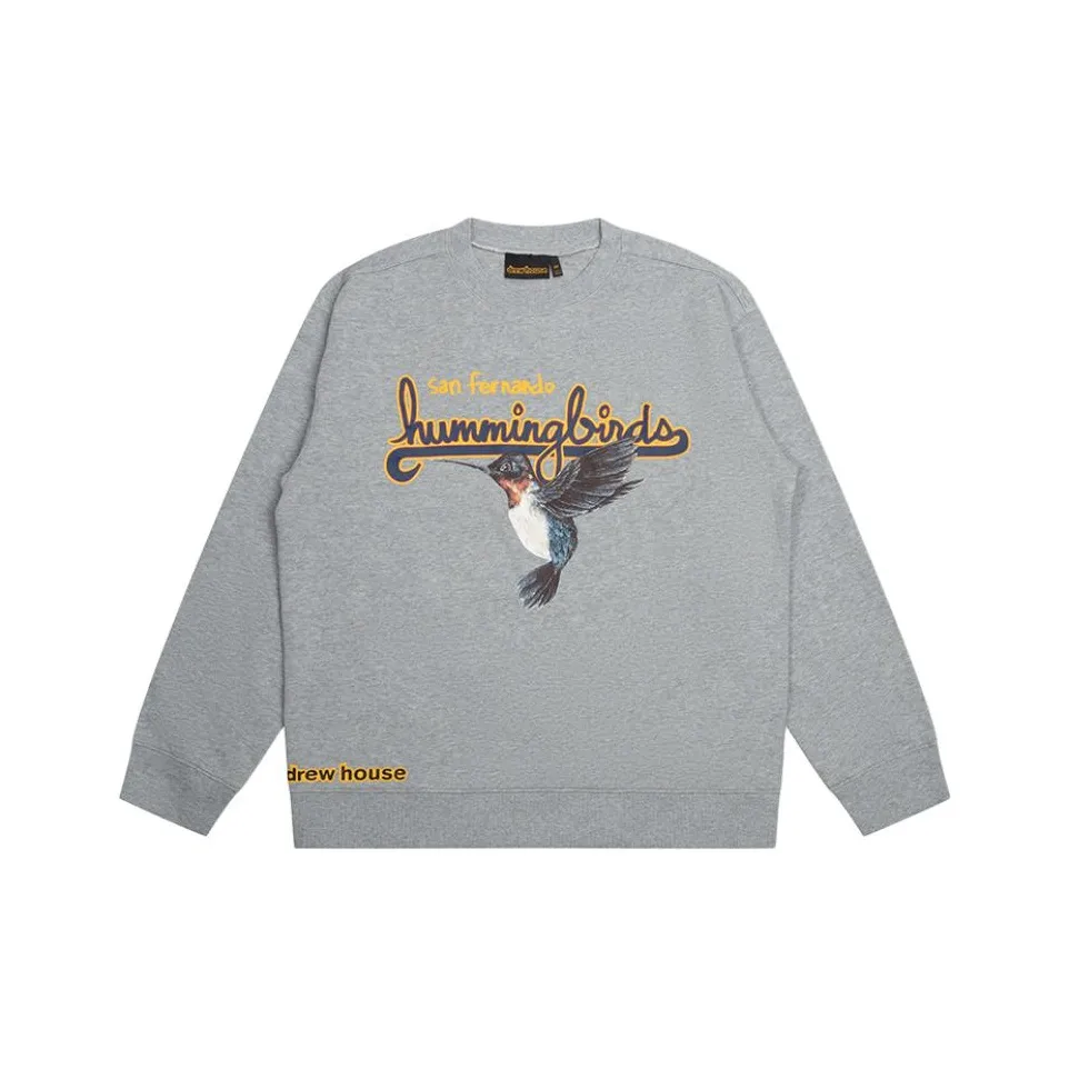 Drew House SS25 Вересковый серый Унисекс Свитшоты