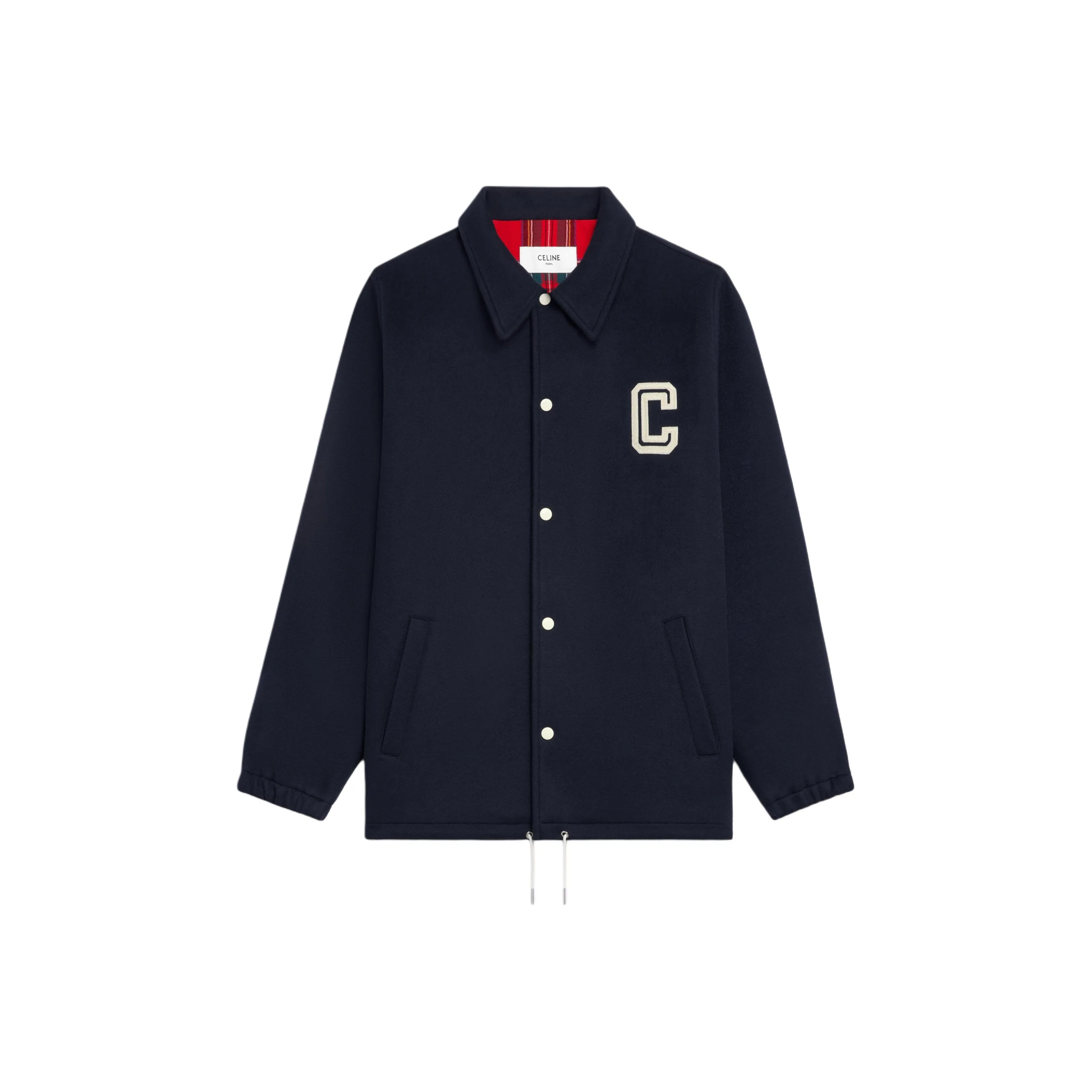 CELINE Coach Jacket In Double face Wool